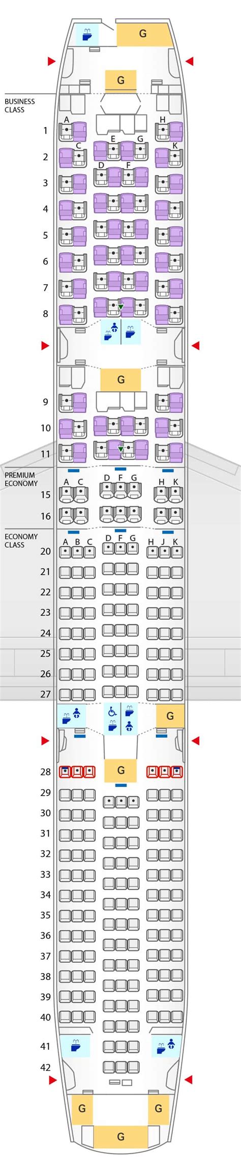 MAP Boeing 787 9 Seat Map